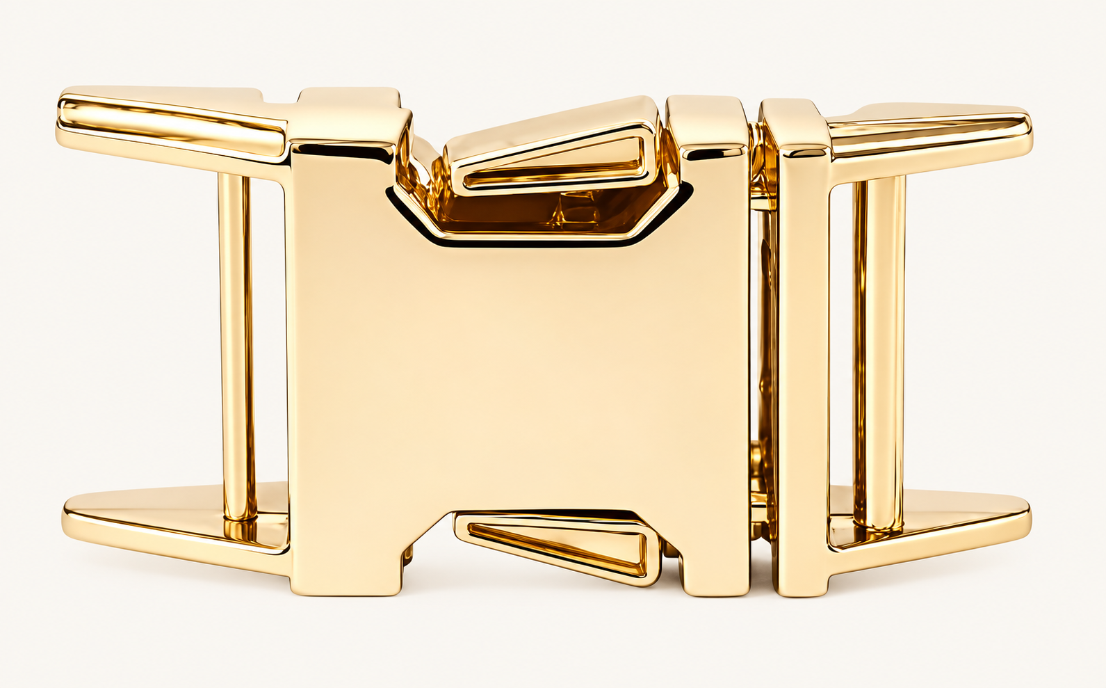 Gold buckle for personalized engraving