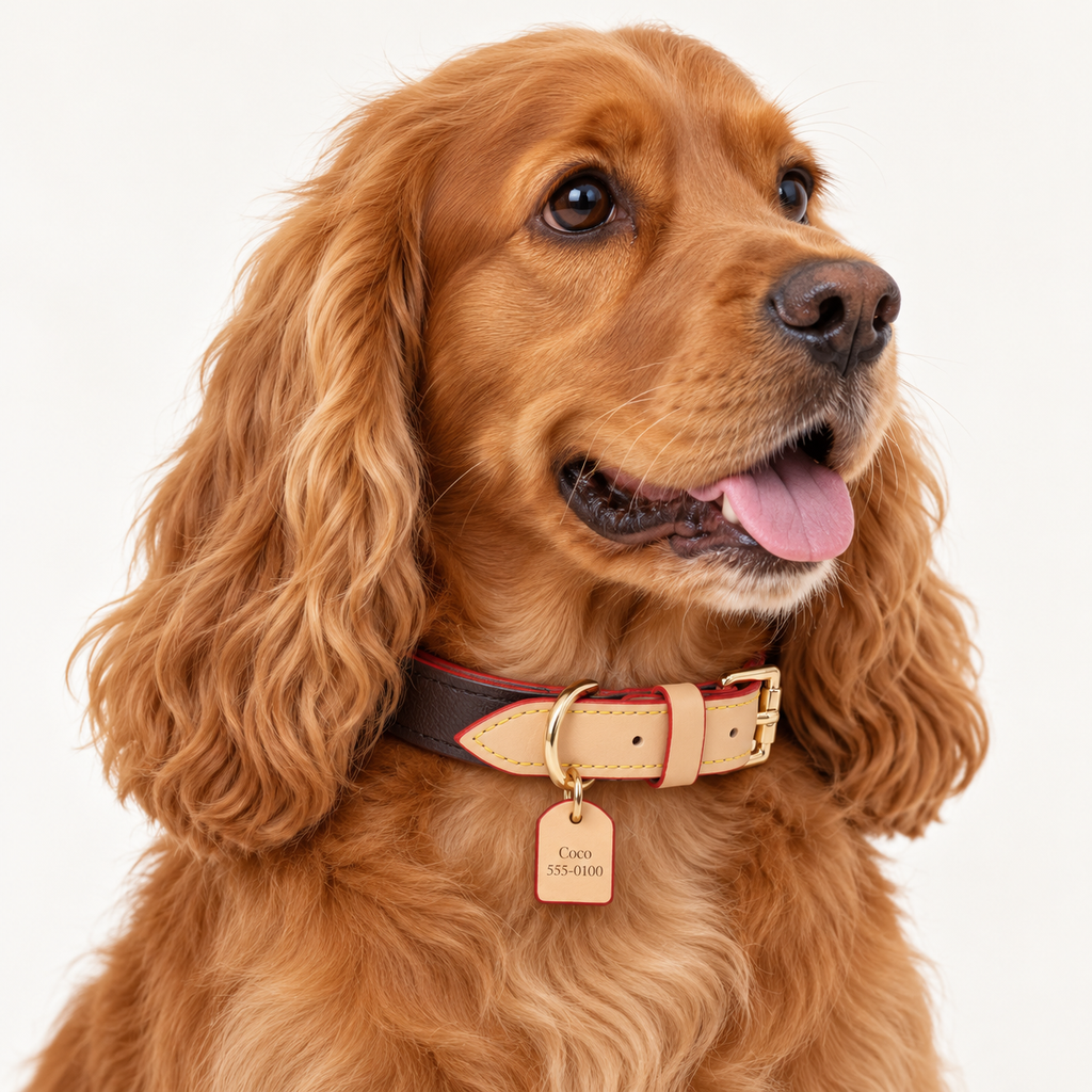 Espresso | gallery-02 | lifestyle | OnPet | Pawture leather dog collar