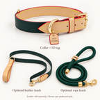 RacingGreen | gallery-08 | SetOverview | Pawture leather dog collar