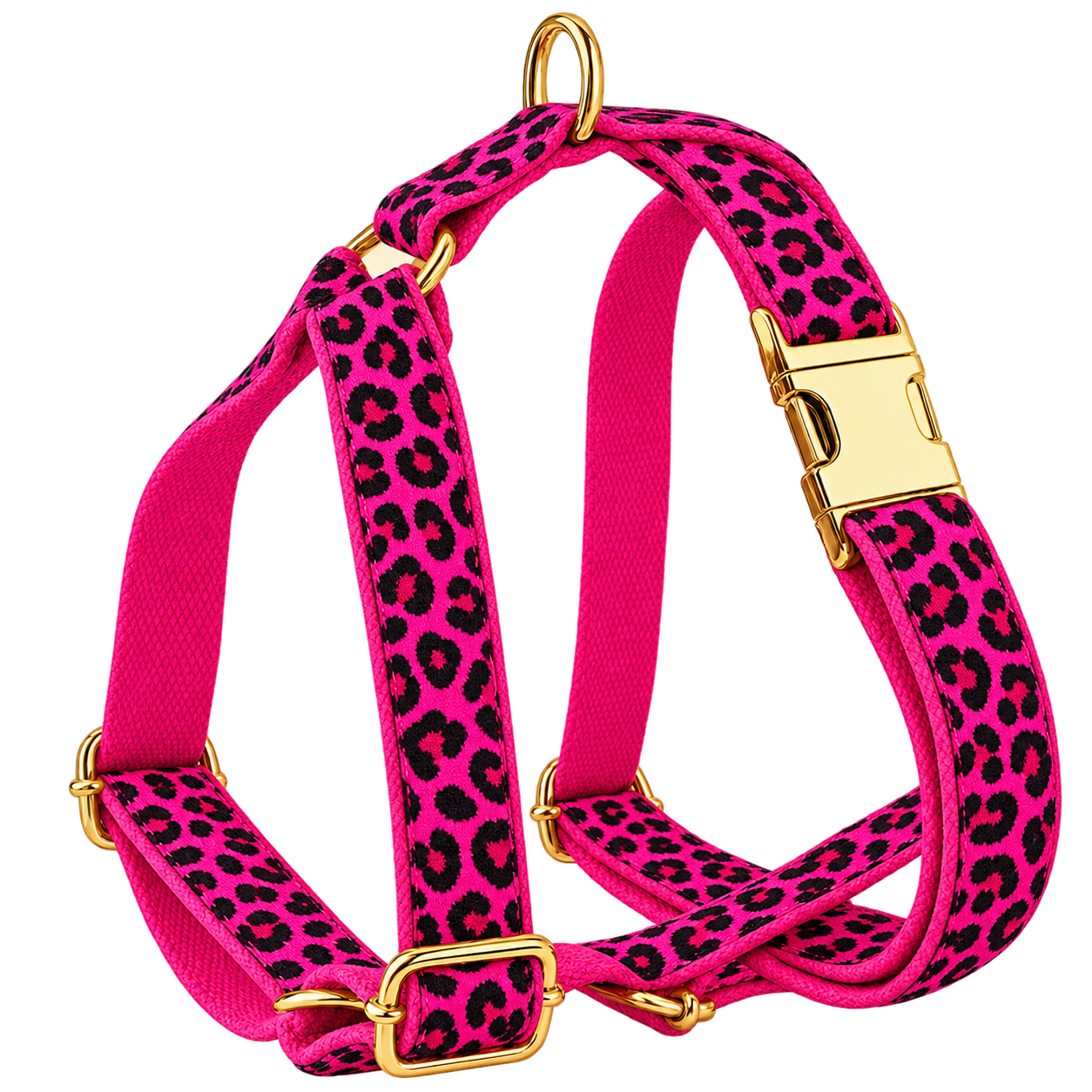PinkLeopard matching harness