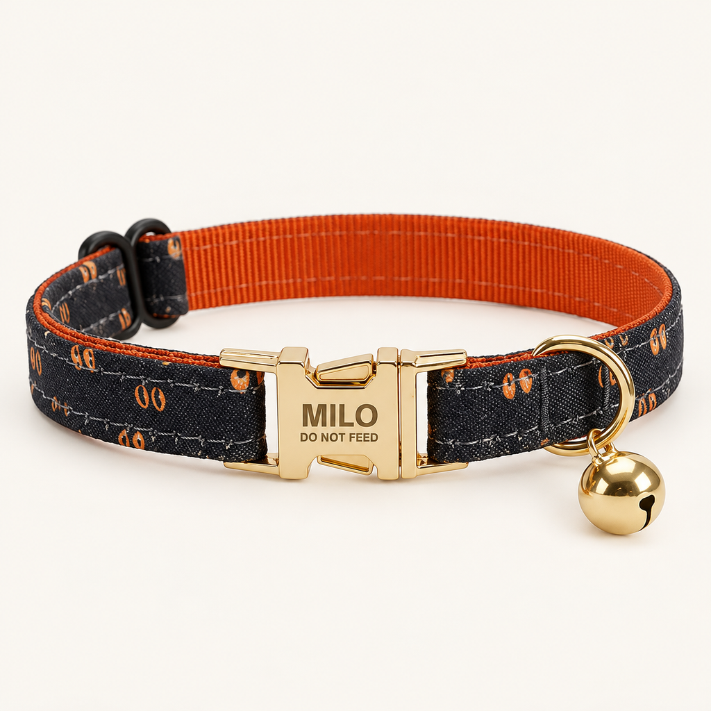 BlackCatEye personalized cat collar