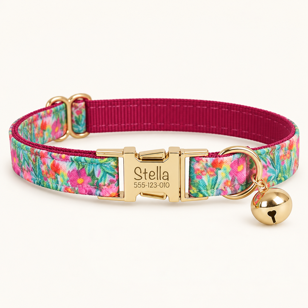 ColorGarden personalized cat collar