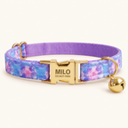 PurpleJelly personalized cat collar