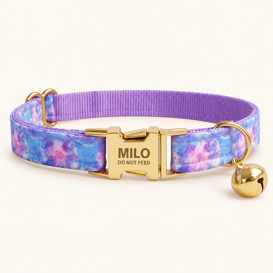 Personalized Artful Prints Cat Collar