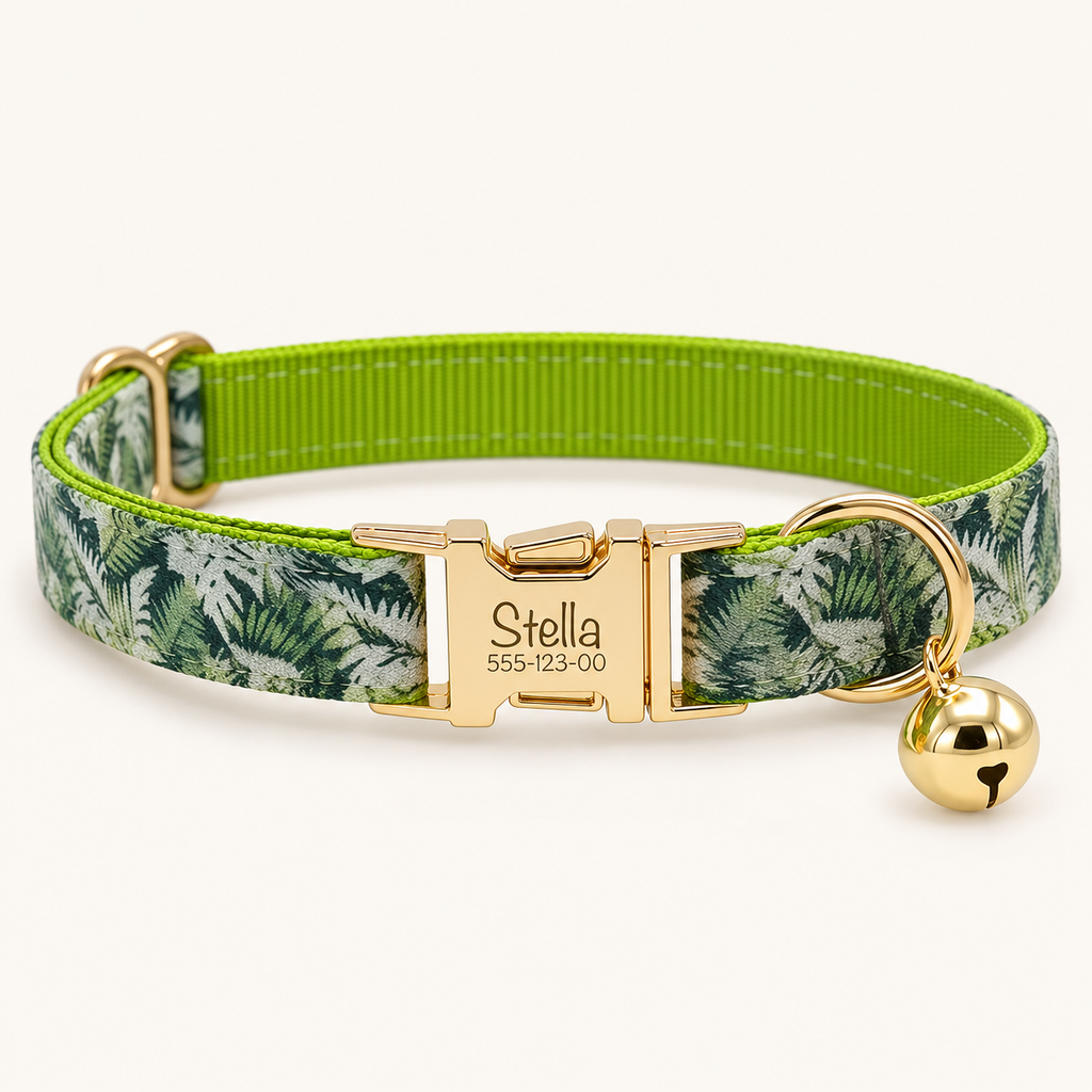 RainforestTrek personalized cat collar