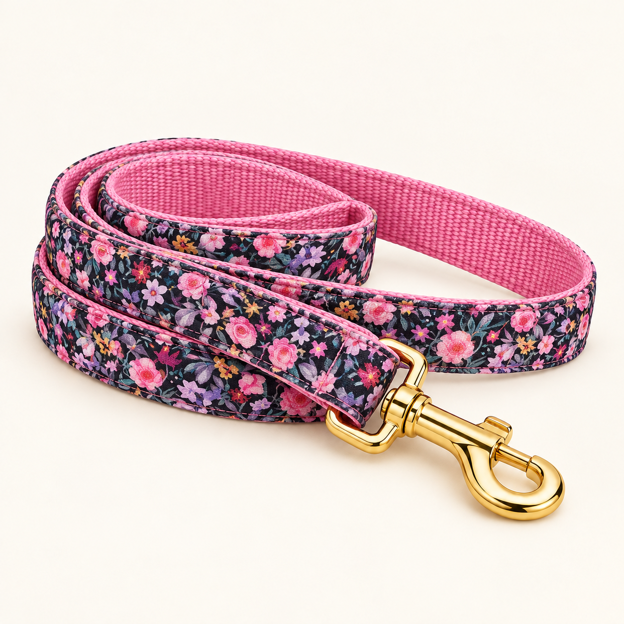 BlackBloom matching leash