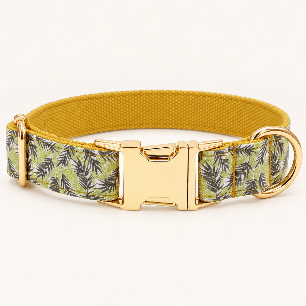 Pawture JungleTrek artful dog collar, flat view