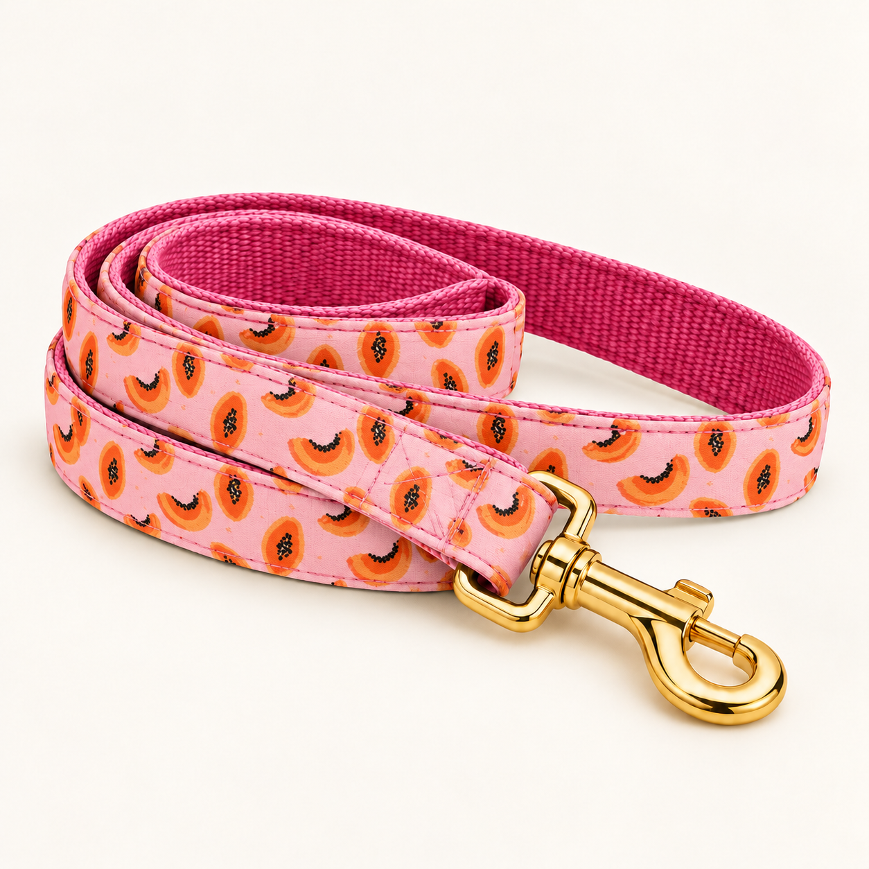 BlushPapaya matching leash