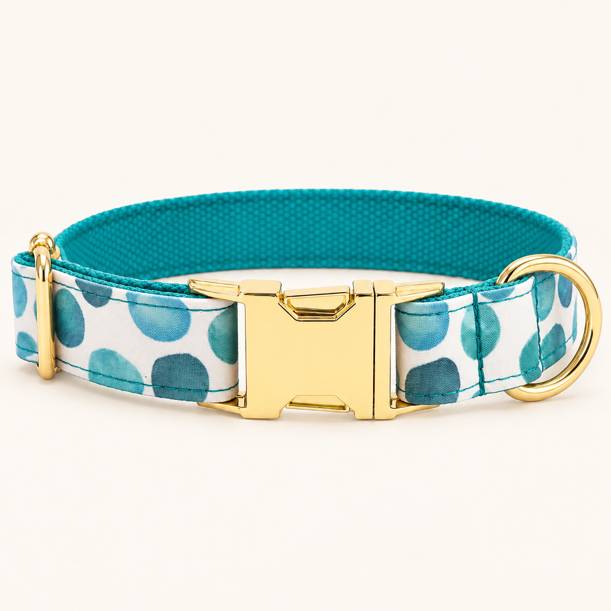 MintFoam personalized dog collar, horizontal flat product view