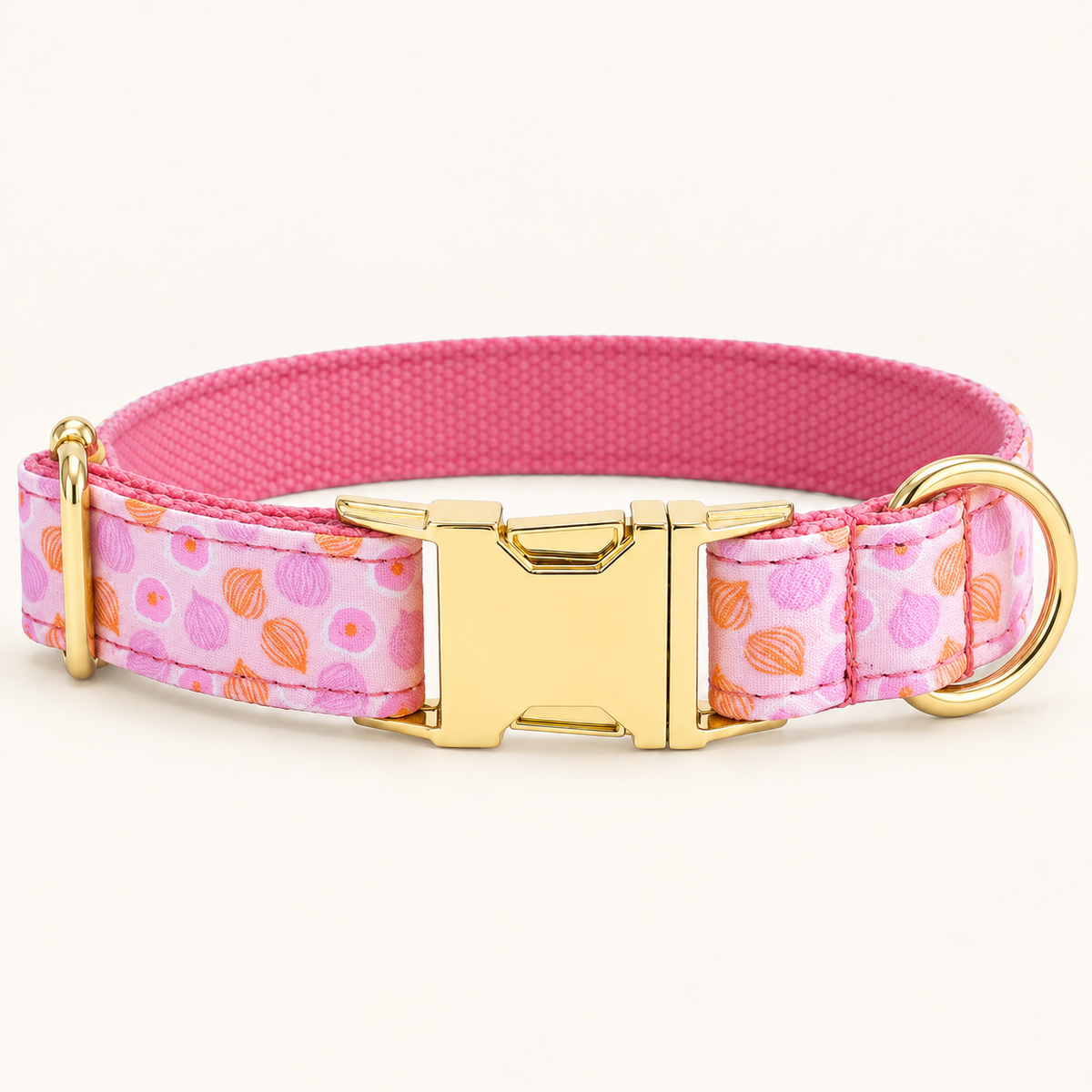 SweetiePuff personalized dog collar, horizontal flat product view
