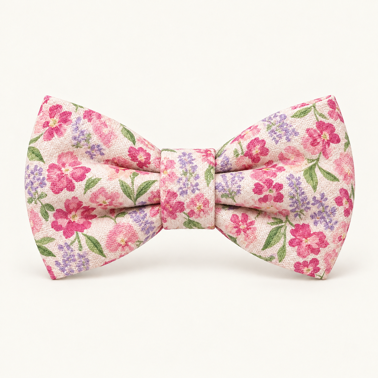 Pink Floral matching bow
