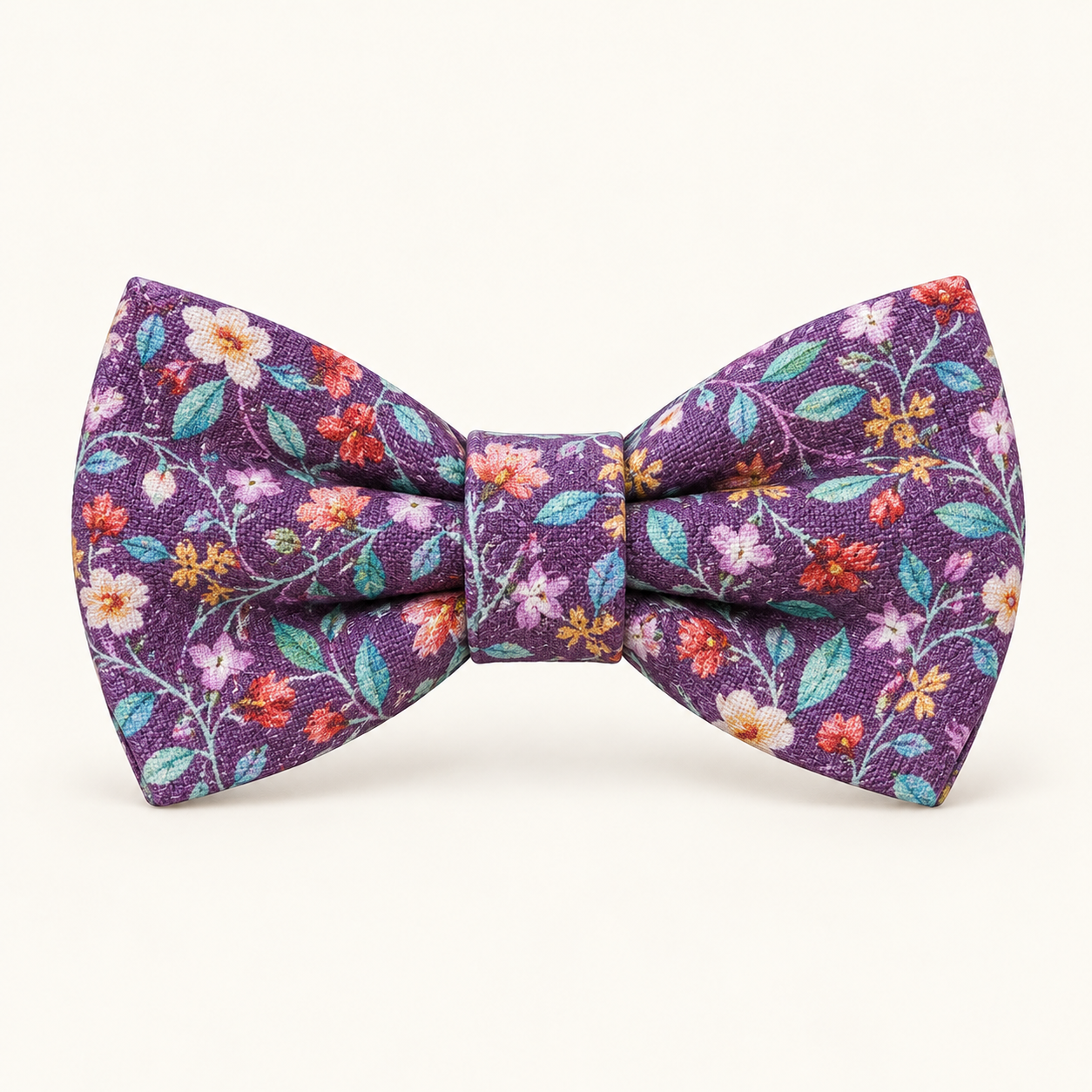 Purple Wisteria matching bow