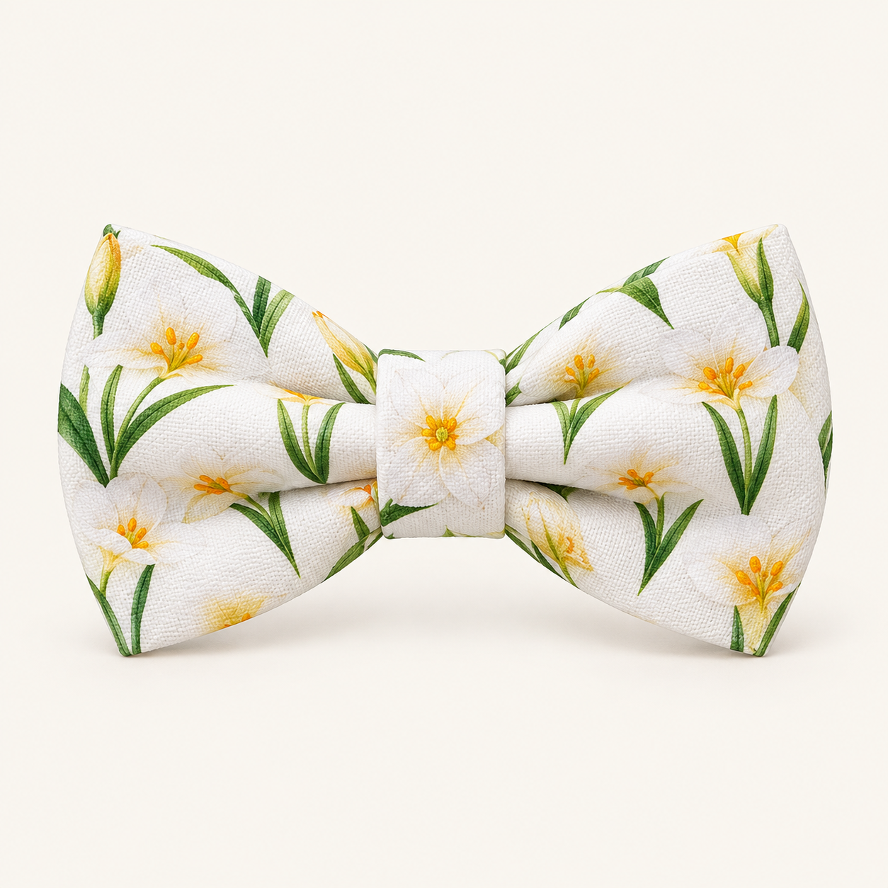 YellowRainLily matching bow
