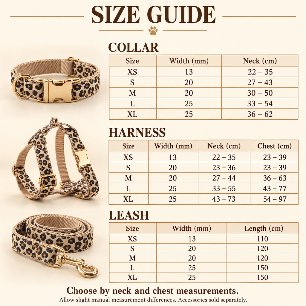 Pawture animal gallery06 Shared collar harness leash size guide