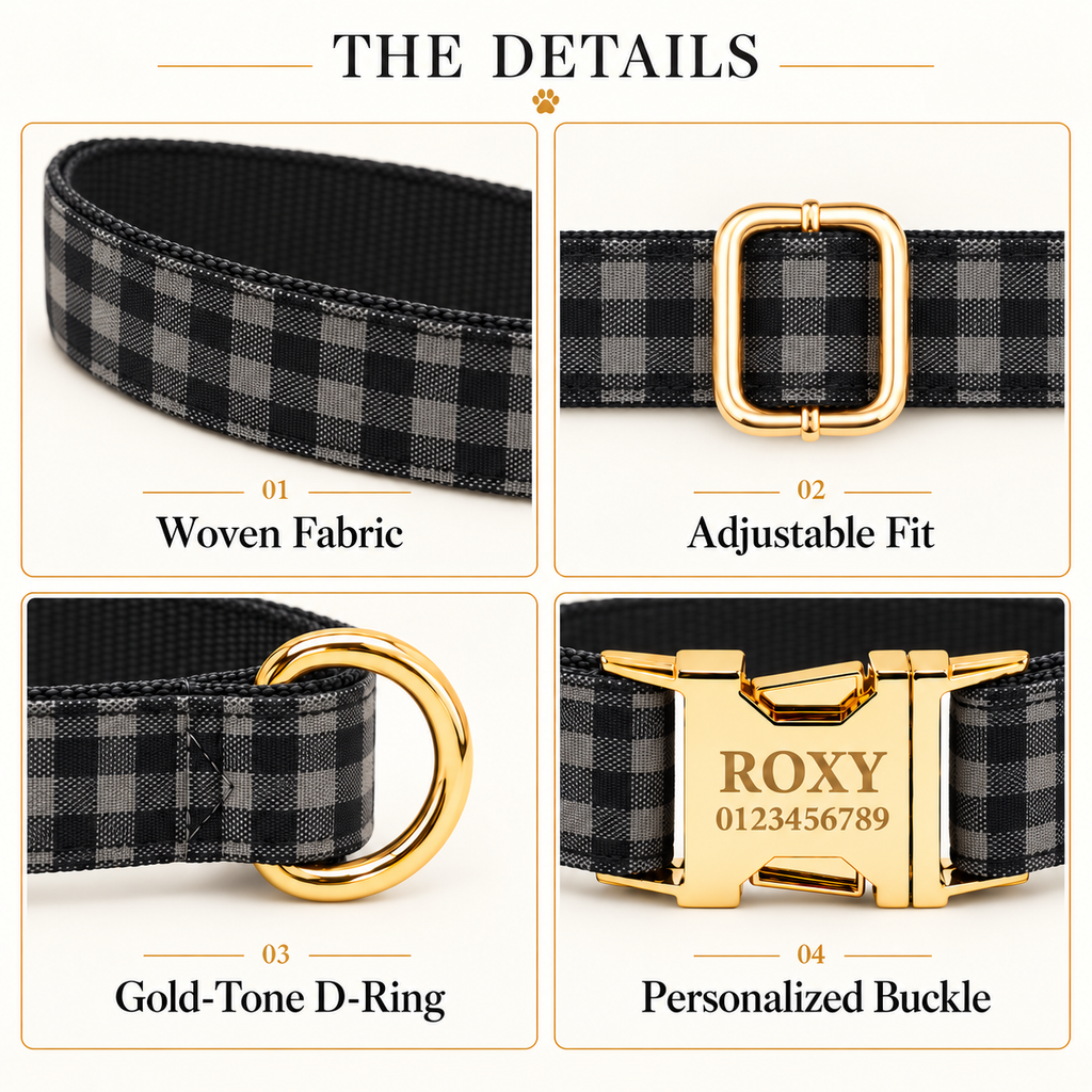 Pawture Classic Plaid BlackPlaid 03-details