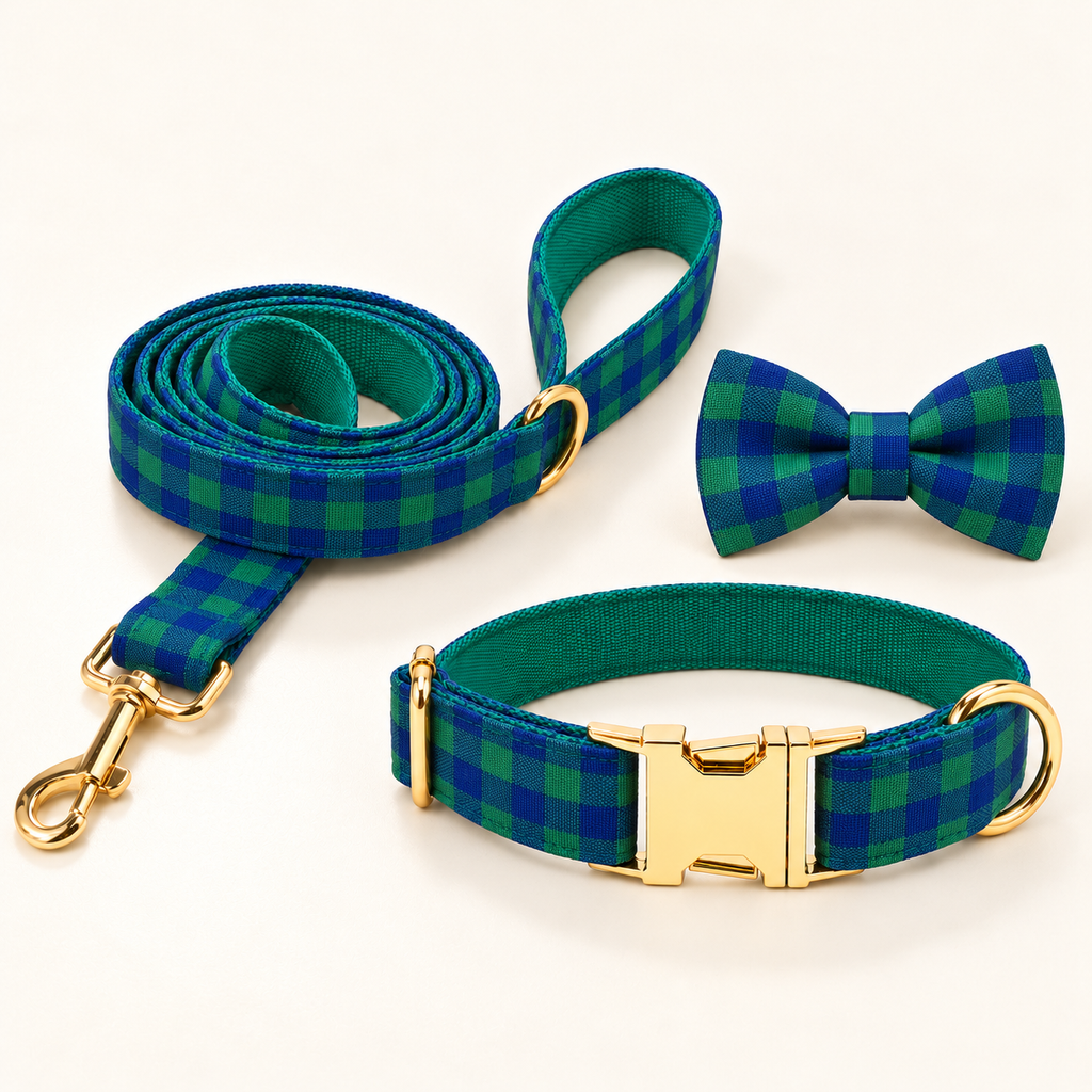 Pawture Classic Plaid BlueAndGreenPlaid 07-accessory-set