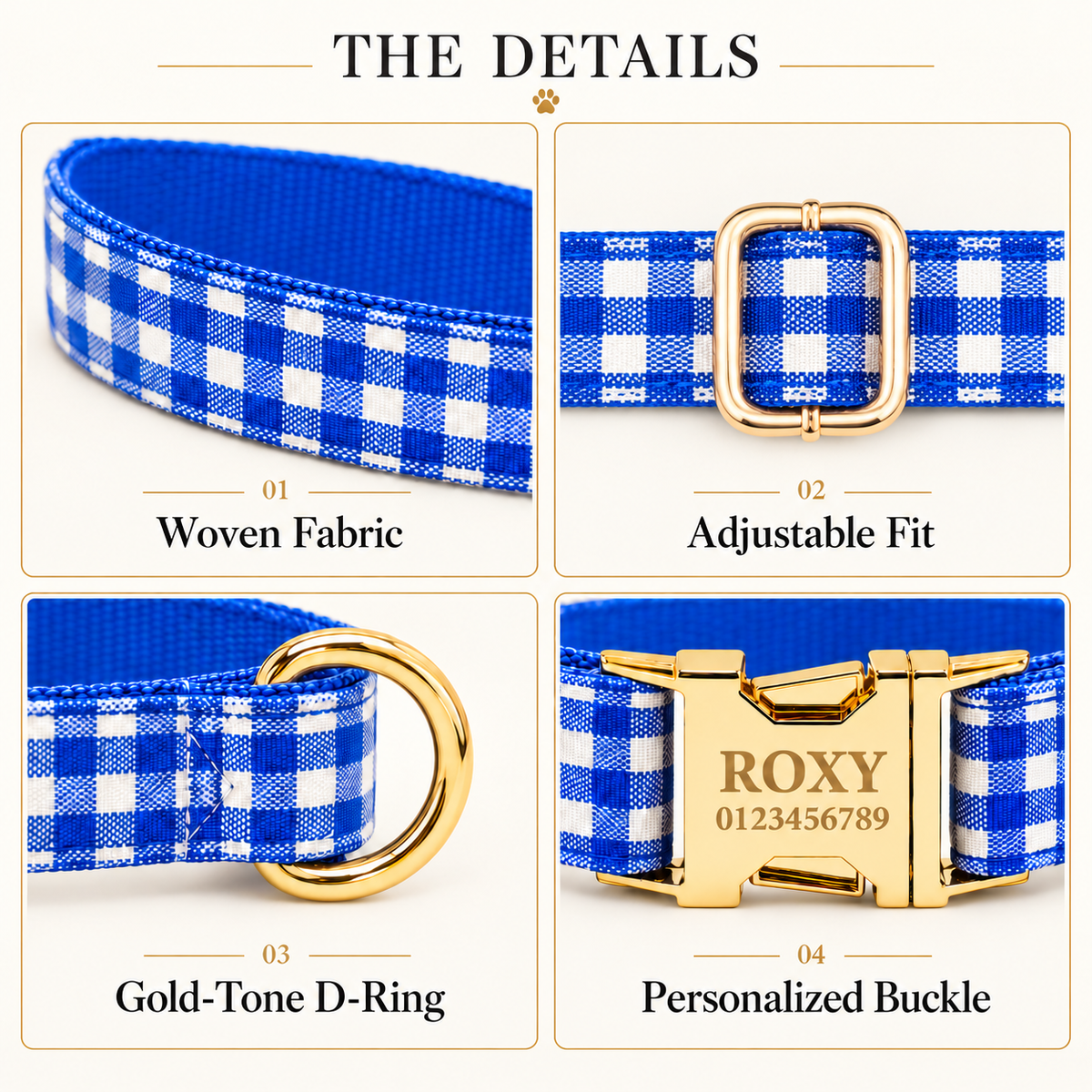 Pawture Classic Plaid BluePicnic 03-details