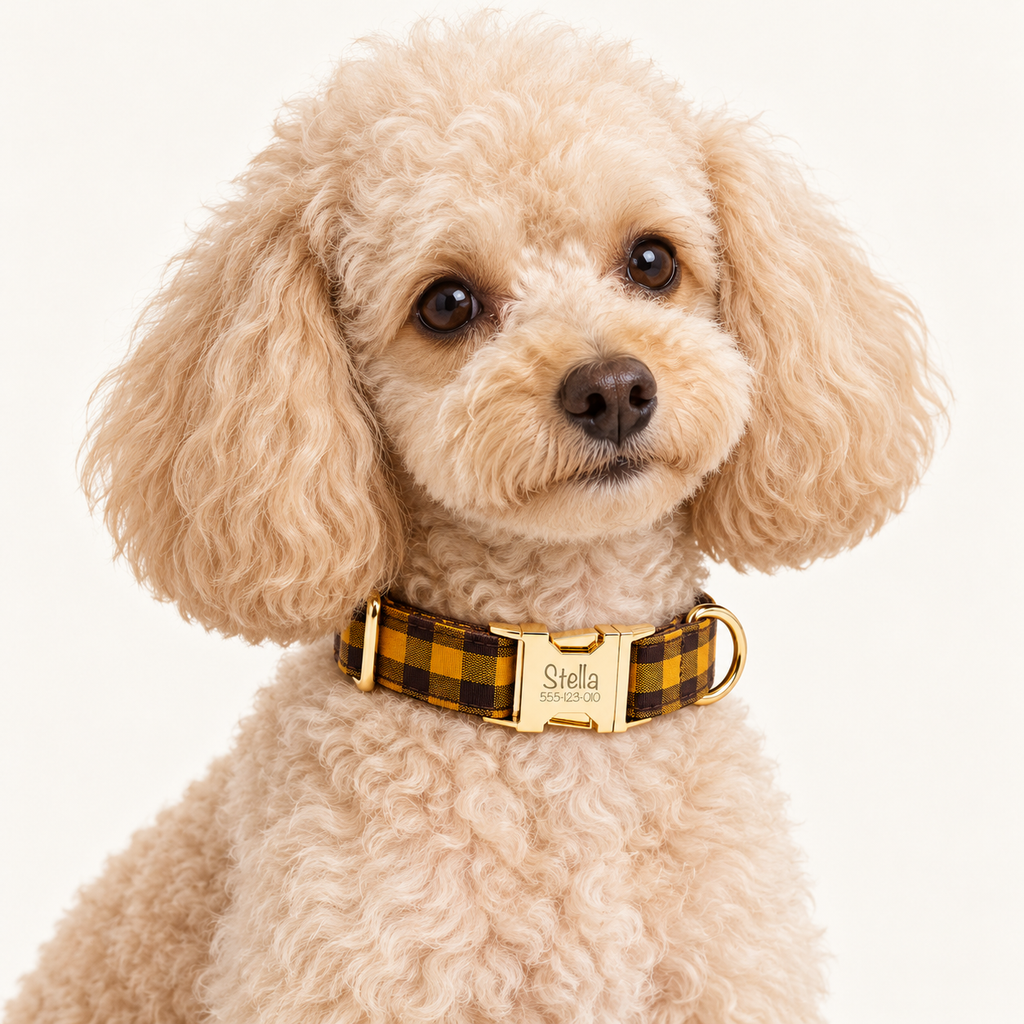 Pawture Classic Plaid BrownAndYellowPlaid 02-wearing