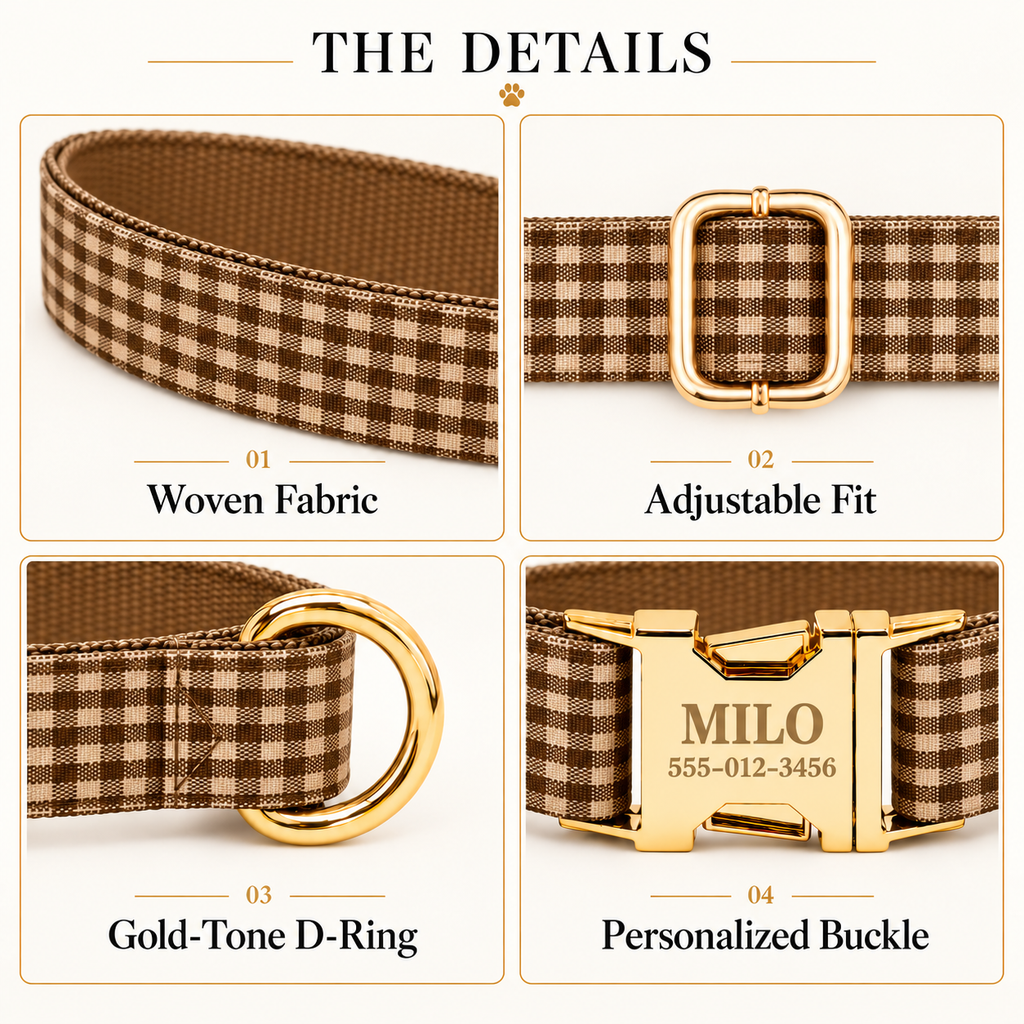 Pawture Classic Plaid CoffePlaid 03-details