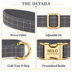 Pawture Classic Plaid GraySuit 03-details