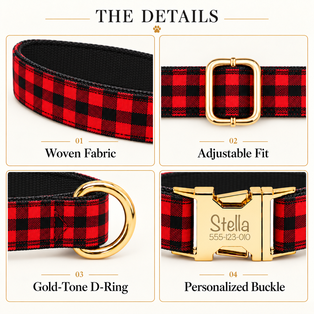Pawture Classic Plaid RedAndBlackPlaid 03-details