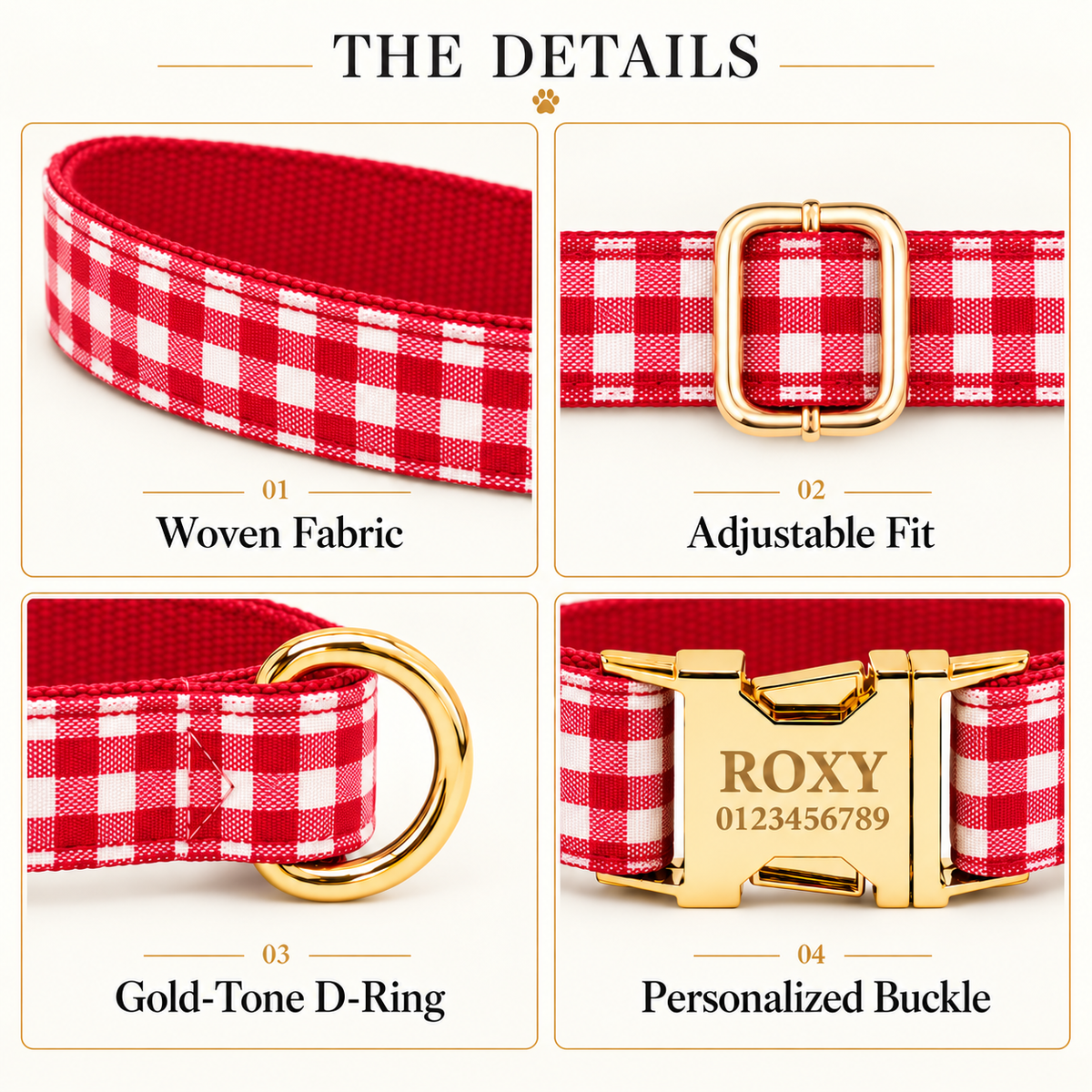 Pawture Classic Plaid RedPicnic 03-details