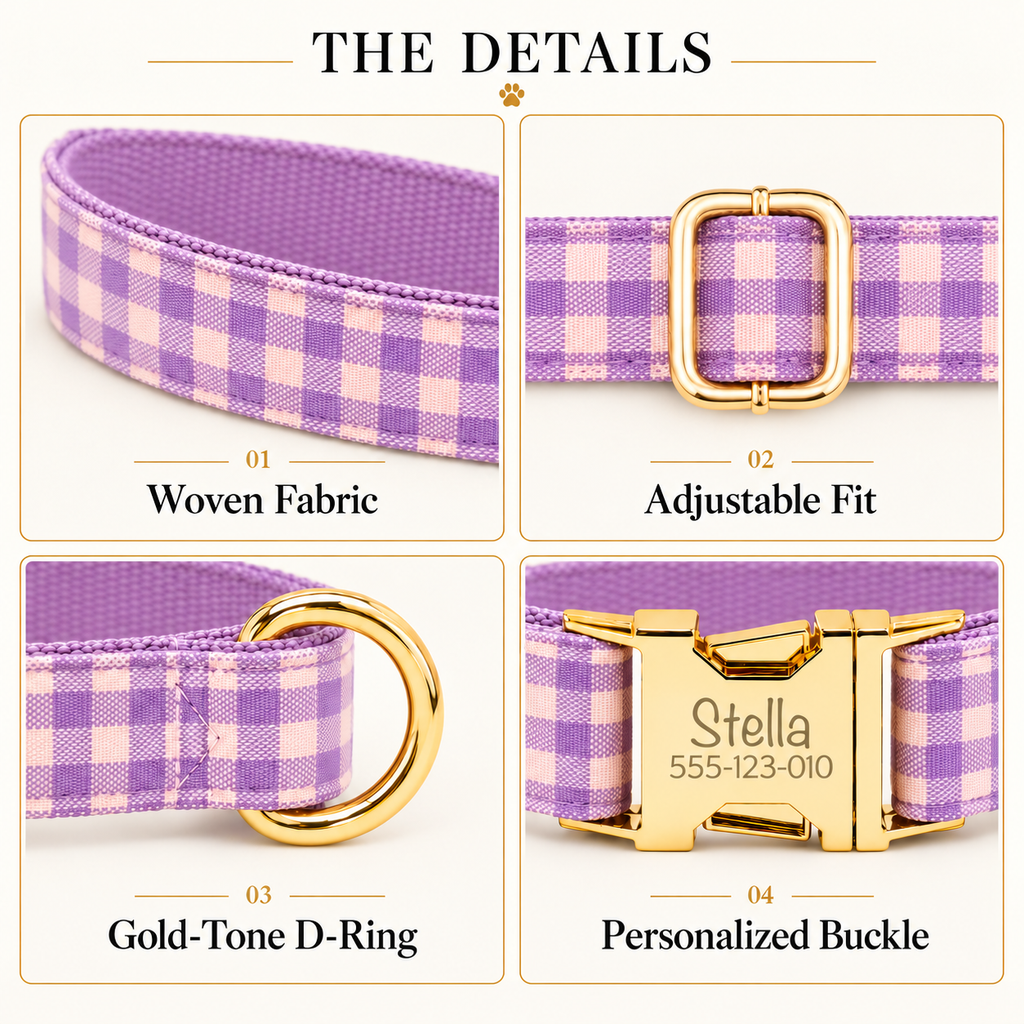Pawture Classic Plaid SoftPink 03-details