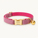 PinkTweed | flat heritage cat collar