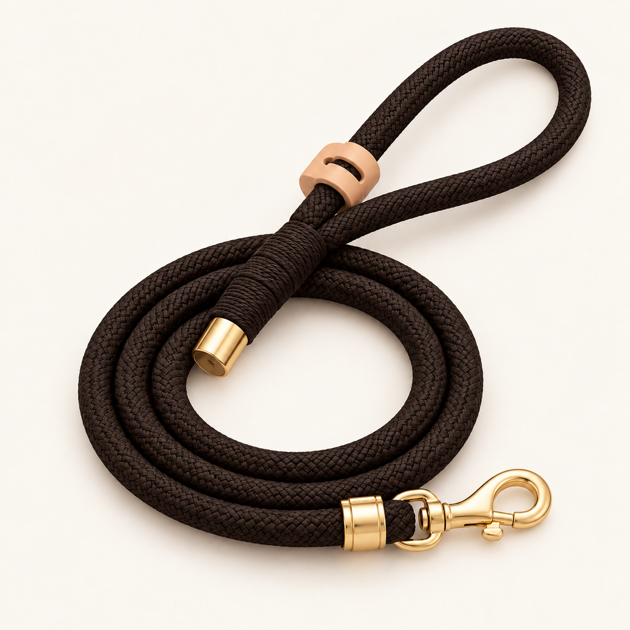 Espresso Braided Rope Leash