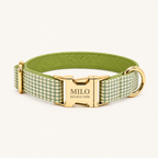 GreenMicro | flat plaid dog collar