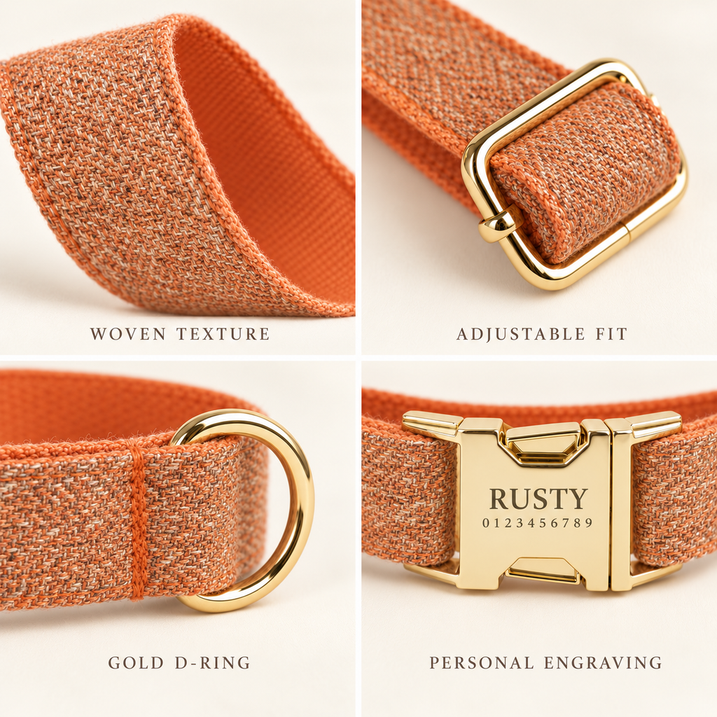 Pawture suit gallery03 Orange Tweed | 四格工艺细节