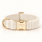 Pawture VanillaCloud velvet dog collar - 01-hero