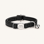 Onyx Black | flat PU cat collar